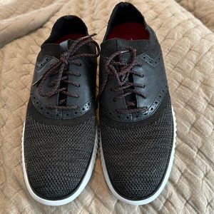 Cole Haan Black cloth/leather ZeroGrand shoes